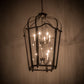 Meyda Lighting Citadel 33" 10-Light Oil Rubbed Bronze Pendant Light With Clear Crystal Idalight Shade Glass