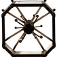 Meyda Lighting Citadel 33" 10-Light Oil Rubbed Bronze Pendant Light With Clear Crystal Idalight Shade Glass