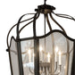 Meyda Lighting Citadel 33" 10-Light Oil Rubbed Bronze Pendant Light With Clear Crystal Idalight Shade Glass