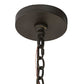 Meyda Lighting Citadel 33" 10-Light Oil Rubbed Bronze Pendant Light With Clear Crystal Idalight Shade Glass
