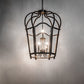 Meyda Lighting Citadel 33" 10-Light Oil Rubbed Bronze Pendant Light With Clear Shade Glass
