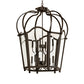 Meyda Lighting Citadel 33" 10-Light Oil Rubbed Bronze Pendant Light With Clear Shade Glass