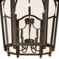 Meyda Lighting Citadel 33" 10-Light Oil Rubbed Bronze Pendant Light With Clear Shade Glass