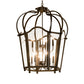 Meyda Lighting Citadel 33" 10-Light Oil Rubbed Bronze Pendant Light With Clear Shade Glass