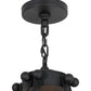 Meyda Lighting Citadel 33" 10-Light Textured Black Pendant Light With Clear Crystal Idalight Shade Glass