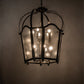 Meyda Lighting Citadel 33" 10-Light Timeless Bronze Pendant Light With Rainstone Idalight Shade