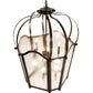 Meyda Lighting Citadel 33" 10-Light Timeless Bronze Pendant Light With Rainstone Idalight Shade