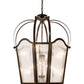 Meyda Lighting Citadel 33" 10-Light Timeless Bronze Pendant Light With Rainstone Idalight Shade