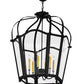 Meyda Lighting Citadel 33" 6-Light Chestnut Pendant Light With Clear Shade Glass