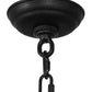 Meyda Lighting Citadel 33" 6-Light Chestnut Pendant Light With Clear Shade Glass