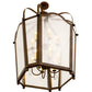 Meyda Lighting Citadel 35" 12-Light Classic Rust Pendant Light With Clear Shade Glass