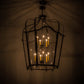 Meyda Lighting Citadel 42" 12-Light Timeless Bronze Pendant Light With Clear Crystal Idalight Shade Glass