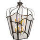 Meyda Lighting Citadel 42" 12-Light Timeless Bronze Pendant Light With Clear Crystal Idalight Shade Glass