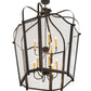 Meyda Lighting Citadel 42" 12-Light Timeless Bronze Pendant Light With Clear Crystal Idalight Shade Glass