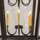Meyda Lighting Citadel 42" 12-Light Timeless Bronze Pendant Light With Clear Crystal Idalight Shade Glass