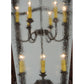 Meyda Lighting Citadel 43" 12-Light Rusty Nail Textured Pendant Light With Clear Seeded Shade Glass