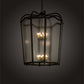 Meyda Lighting Citadel 46" 16-Light Organic Rust Pendant Light With Rainstone Idalight Shade Glass