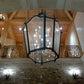 Meyda Lighting Citadel 69" 16-Light Blackened Pewter Pendant Light With Clear Crystal Idalight Shade
