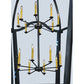 Meyda Lighting Citadel 69" 16-Light Blackened Pewter Pendant Light With Clear Crystal Idalight Shade