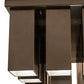 Meyda Lighting Cityscape Vista 35" 48-Light Rail Bronze Flush Mount Light