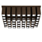 Meyda Lighting Cityscape Vista 35" 48-Light Rail Bronze Flush Mount Light