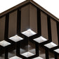 Meyda Lighting Cityscape Vista 35" 48-Light Rail Bronze Flush Mount Light