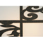 Meyda Lighting Clarabella 34" 4-Light Antique Iron Gate Pendant Light With White Statuario Idalight Shade Glass