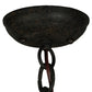 Meyda Lighting Clarabella 8" Coffee Bean Pendant Light With White Idalight Shade Glass