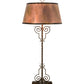 Meyda Lighting Clarice 72" 4-Light Light Burnished Antique Copper Floor Lamp With Vintage Copper Shade