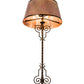 Meyda Lighting Clarice 72" 4-Light Light Burnished Antique Copper Floor Lamp With Vintage Copper Shade