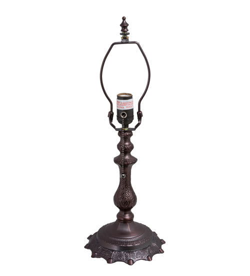 Meyda Lighting Classic 12" Mahogany Bronze Table Lamp Hardware