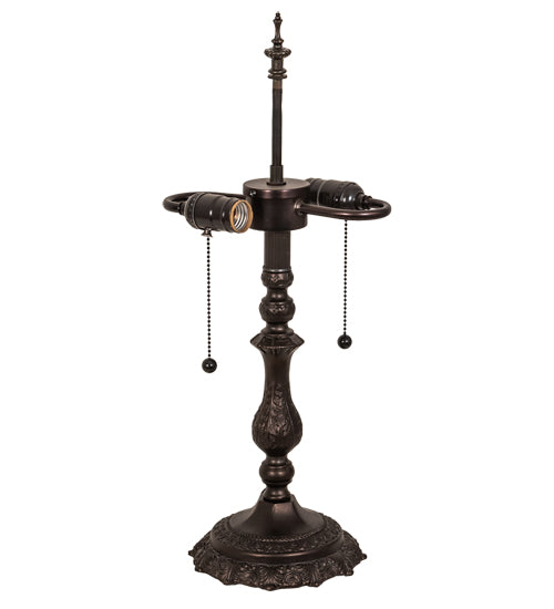 Meyda Lighting Classic 21" 2-Light Mahogany Bronze Classic Table Lamp Base