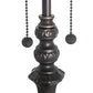 Meyda Lighting Classic 23" 3-Light Mahogany Bronze Table Lamp Base