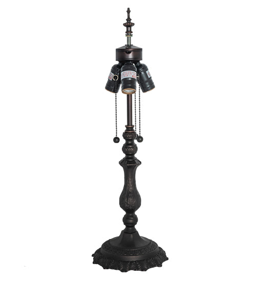 Meyda Lighting Classic 23" 3-Light Mahogany Bronze Table Lamp Base