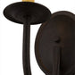 Meyda Lighting Classic 5" Chestnut Wall Sconce With Ivory Faux Candlelight