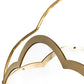 Meyda Lighting Claudette 32"Sq 8-Light Raw Brass Pendant Light With Ivory Faux Candlelight