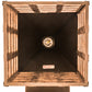 Meyda Lighting Clavos 10" Antique Rust Wall Sconce With Silver Mica Shade Glass