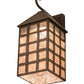 Meyda Lighting Clavos 10" Antique Rust Wall Sconce With Silver Mica Shade Glass