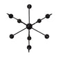 Meyda Lighting Clayton 36" 9-Light Blackwash Chandelier With Ivory Faux Candlelight
