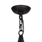 Meyda Lighting Clayton 36" 9-Light Blackwash Chandelier With Ivory Faux Candlelight