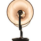 Meyda Lighting Clef 6" 2-Light Oil Rubbed Bronze Wall Sconce With Kraft Textrene Shade Glass