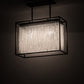 Meyda Lighting Cleo 24" 2-Light Timeless Bronze Pendant Light With Clear Crystal Strands Shade Glass