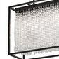Meyda Lighting Cleo 24" 2-Light Timeless Bronze Pendant Light With Clear Crystal Strands Shade Glass