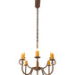 Meyda Lighting Clifton 36" 8-Light Antique Rust Chandelier With Ivory Faux Candlelight