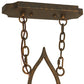 Meyda Lighting Clifton 36" 8-Light Gilded Tobacco Island Chandelier With Amber Faux Candlelight