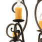 Meyda Lighting Clifton 36" 8-Light Oil Rubbed Bronze Island Chandelier With Amber Faux Candlelight