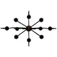 Meyda Lighting Clifton 43" 10-Light Black And Autumn Leaf Chandelier With Black Faux Candlelight