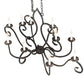 Meyda Lighting Clifton 48" 10-Light Antique Iron Gate Chandelier With White Faux Candlelight