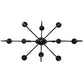 Meyda Lighting Clifton 48" 10-Light Blackwash Chandelier With Ivory Faux Candlelight