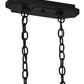 Meyda Lighting Clifton 48" 10-Light Blackwash Chandelier With Ivory Faux Candlelight